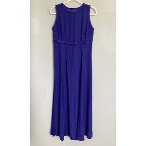 Jessica McClintock Sleeveless Gown Maxi Dress 12 Babydoll Open Back